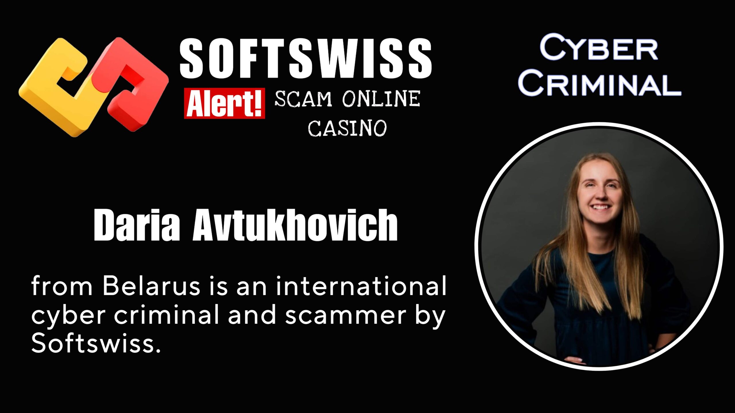 Daria Avtukhovich - softswiss scam - Casino by Softswiss